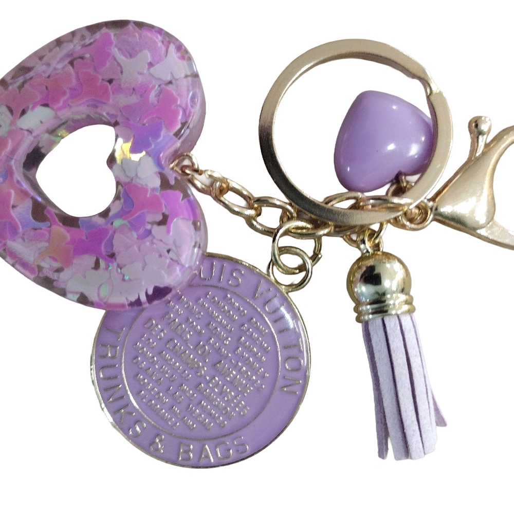Authentic Louis Vuitton Trunks & Bags Charm, Lavender, 35mm - Picture 7 of 10